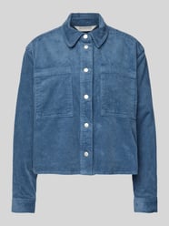 Regular Fit Cordbluse mit Brusttaschen Modell 'Arcelle Geggo' von MSCH Copenhagen Blau - 15