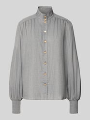 relaxed fit overhemdblouse van viscosemix model 'DUNIA' van 0039 Italy - 9