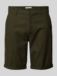 Chino-Shorts aus Leinen-Mix von Blend - 3