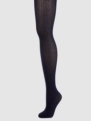 Panty met katoen, model 'Sasha' - 60 DEN van Wolford Blauw / turquoise - 23