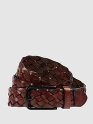 Flechtgürtel aus Leder  von s.Oliver RED LABEL Braun - 39