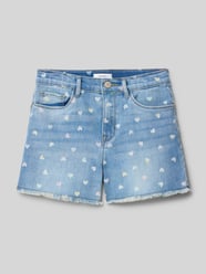 Slim Fit Jeansshorts mit Motiv-Print Modell 'ROSE' von Name It - 15