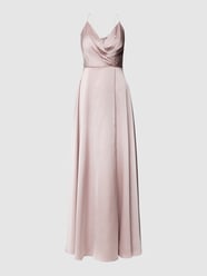 Abendkleid mit gelegten Falten von Luxuar Lila - 17
