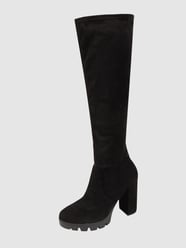 Overknees van suède  van BULLBOXER Grijs / zwart - 36