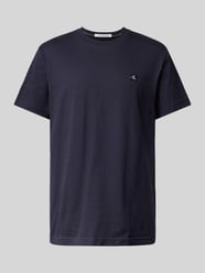T-Shirt mit Label-Badge von Calvin Klein Jeans Blau - 10