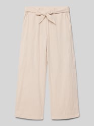 Regular Fit Weite Hose mit Bindegürtel Modell 'TIZANA' von Only Beige - 1