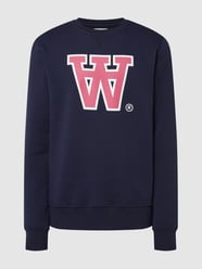Sweatshirt mit Logo von Wood Wood Blau - 6