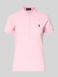 Koszulka polo o kroju slim fit z wyhaftowanym logo model ‘JULIE’ od Polo Ralph Lauren - 7