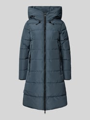 Gewatteerde lange jas met capuchon, model 'Jilias' van khujo - 30