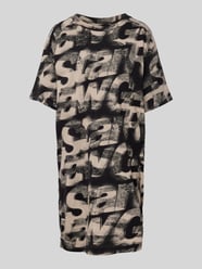 Knielanges T-Shirt-Kleid mit Rundhalsausschnitt von G-Star Raw Schwarz - 14