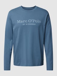 Longsleeve mit Label-Print von Marc O'Polo Blau - 23