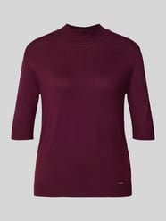 Bluzka z dzianiny ze stójką i rękawami o dł. 1/2 od More & More - 34