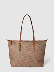 Tote Bag mit Allover-Muster Modell 'KEATON' von LAUREN RALPH LAUREN Braun - 20