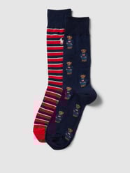 Socken mit Label-Details im 2er-Pack von Polo Ralph Lauren Underwear Blau - 27