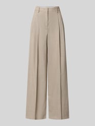 Regular fit wijdte broek van zuivere scheerwol model 'OVVIO' van Weekend Max Mara Beige - 26