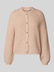 Regular fit gebreid jack van alpacamix, model 'College' van Lanius Beige - 38