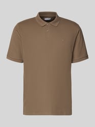 Regular Fit Poloshirt mit Strukturmuster Modell 'AUSTIN' von JACK & JONES Beige - 42