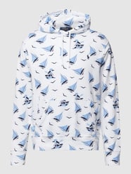 Hoodie mit Allover-Muster von Polo Ralph Lauren Weiß - 35