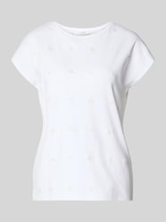 T-Shirt mit Rundhalsausschnitt und Stitchings von Christian Berg Woman - 32