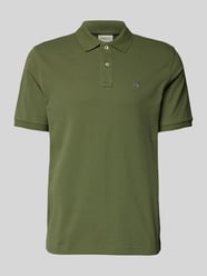 Slim Fit Poloshirt mit Logo-Stitching von GANT - 42