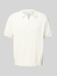 Oversized poloshirt met V-hals van Lindbergh - 6
