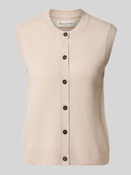 Regular Fit Strickweste aus reiner Schurwolle von Marc O'Polo Beige - 33