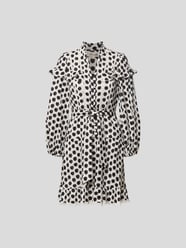 Knielanges Kleid mit Polka Dots von Diane von Furstenberg Weiß - 45