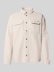 Regular fit jeansoverhemd met borstzakken van Antony Morato Beige - 24