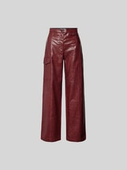 Stoffhose in Leder-Optik von BAUM & PFERDGARTEN Rot - 9