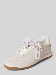 sneakersy ze skóry z wiązaniem od Högl - 3