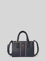 Torebka do ręki z kontrastowymi paskami z logo od Tommy Hilfiger - 23