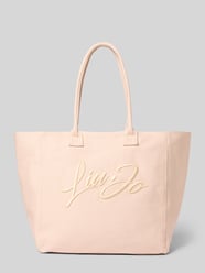 Shopper mit Label-Stitching Modell 'PLENTIA' von Liu Jo White Pink - 39