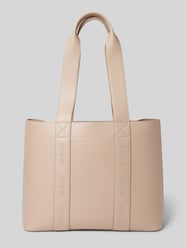 Shopper mit Label-Stitchings von HUGO Beige - 8