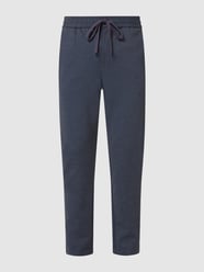 Tapered fit joggingbroek met streepmotief, model 'Linus' van Only & Sons Blauw / turquoise - 15