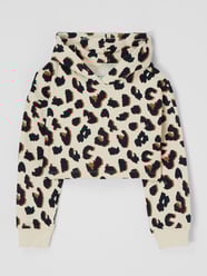 Korte hoodie met extra brede schouders van Tom Tailor Bruin - 17