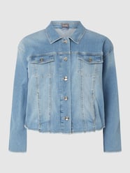 PLUS SIZE Jeansjacke mit Stretch-Anteil  von Samoon Blau / Türkis - 28