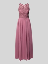 Abendkleid mit Spitze und Ziersteinbesatz von Hey Kyla Pink - 12