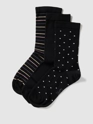 Socken im unifarbenen Design im 2er-Pack von Jake*s Casual Schwarz - 15