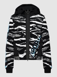 Sweatjacke mit Animal-Print von Marc Cain Grau / Schwarz - 21