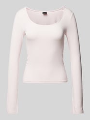 Longsleeve mit U-Boot-Ausschnitt von Gina Tricot Rosa - 30