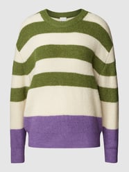 Gebreide pullover met streepmotief, model 'Dusty' van ICHI - 10