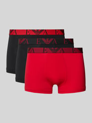 Trunks im 3er-Pack mit elastischem Logo-Bund von Emporio Armani - 1