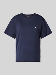 T-Shirt mit Logo-Stitching Modell 'VENACO' von Weekend Max Mara Blau - 20