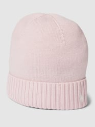 Strickmütze mit Logo-Stitching von Polo Ralph Lauren Teens Pink - 23