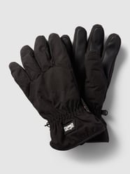 Handschuhe mit Label-Detail Modell 'Outdoor' von Nitzsche Accessoires Grau / Schwarz - 47