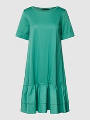 Knielange jurk met volantzoom, model 'VANNA' van Weekend Max Mara Groen - 44