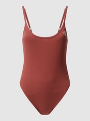 Body z nadrukiem z logo  od Calvin Klein Jeans Pomarańczowy - 8