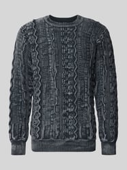 Gebreide pullover met ribboorden van CARLO COLUCCI - 21