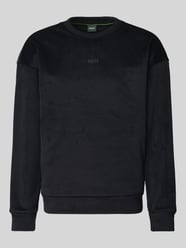 Sweatshirt mit samtiger Oberfläche von BOSS Green - 11