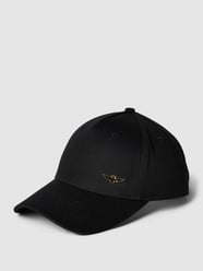 Czapka z daszkiem i detalem z logo model ‘CAPPELLINO’ od Aeronautica Militare Czarny - 29